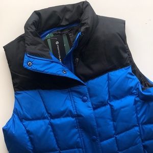 NWT LL Bean colorblock down puffy vest